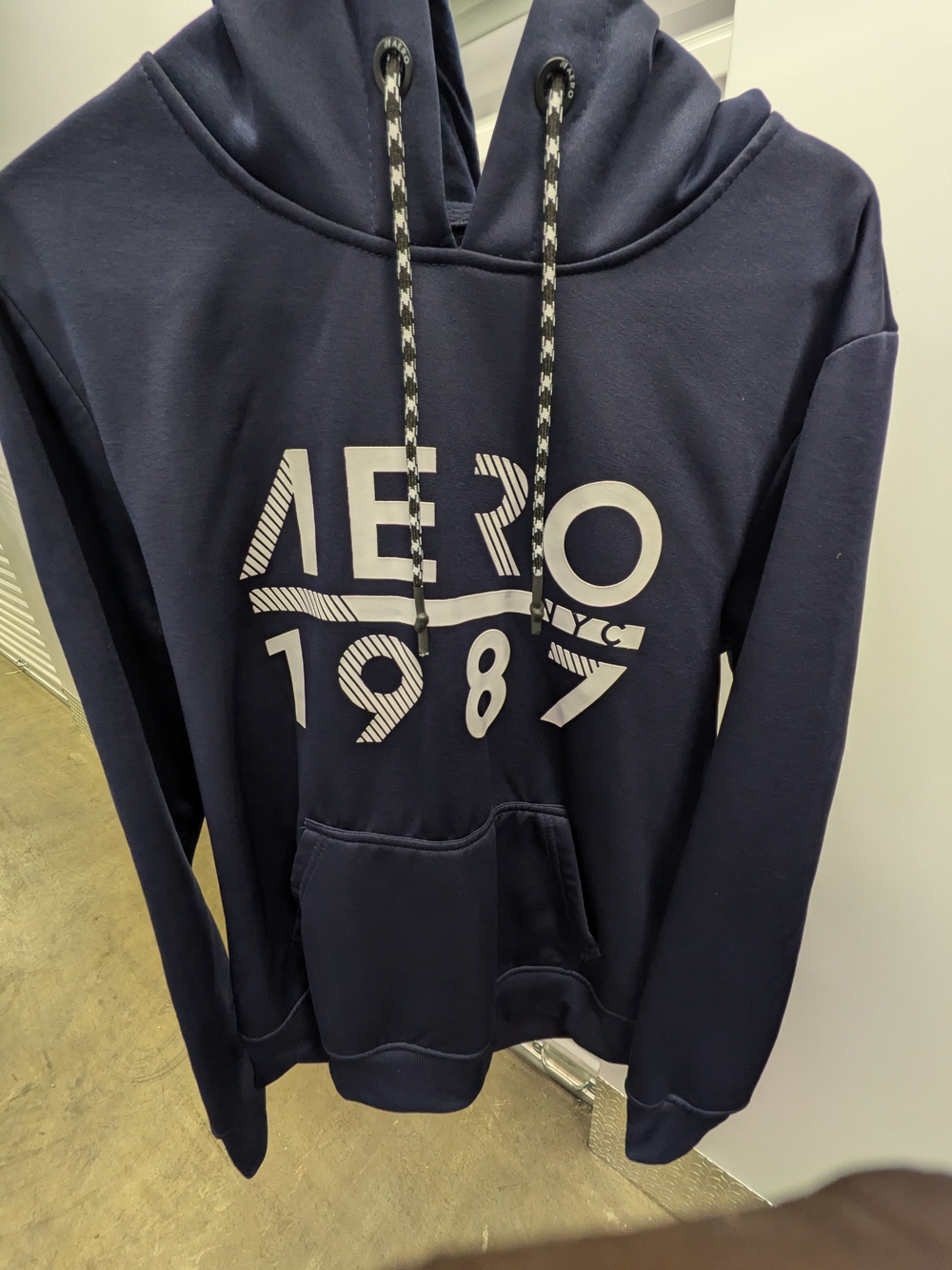 Aeropostale Navy Graphic Pullover Hoodie